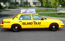 Mid Island Taxi Corp's Yellow cab